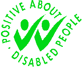 positive about disabled people logo